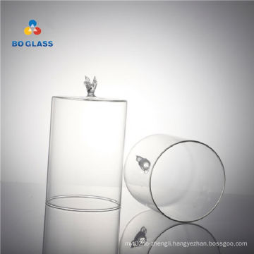 Dust proof glass cover, Cloche en verre Multi-Fuctionnal Clear Glass Dome Food Cover, glass cake cover for gift decoration